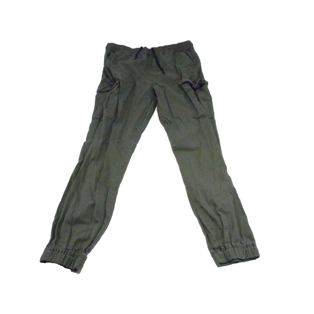 Aeropostale Joggers Mens S Green Cargo Twill‎ Stretch Tapered Elastic Cuff